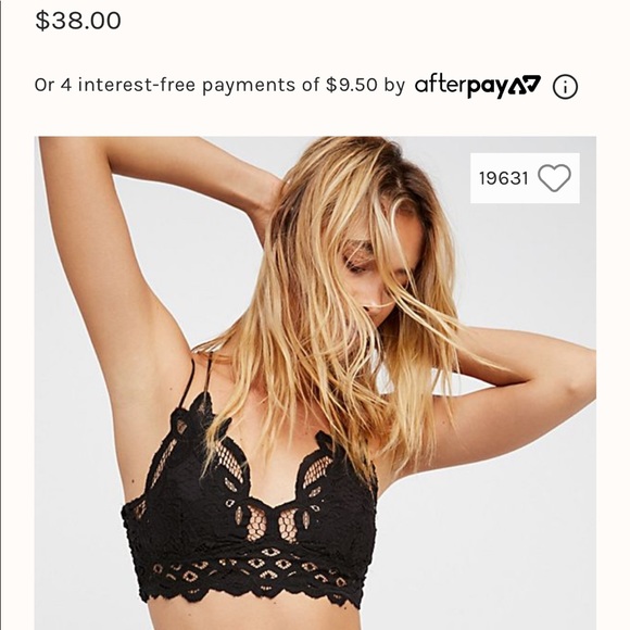 Free People Other - Free People Black Bralette (L)